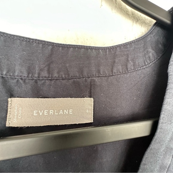 EVERLANE Shirt Top Women 4 Lantern Button Down V Neck 3/4‎ Sleeve - Picture 3 of 4